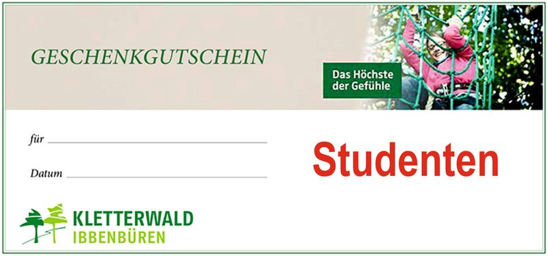 Gutschein für Studenten, Schüler u Rentner > ab 60 J.(nur gegen Ausweis)